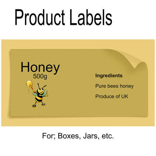 Product Labels for Jars etc.